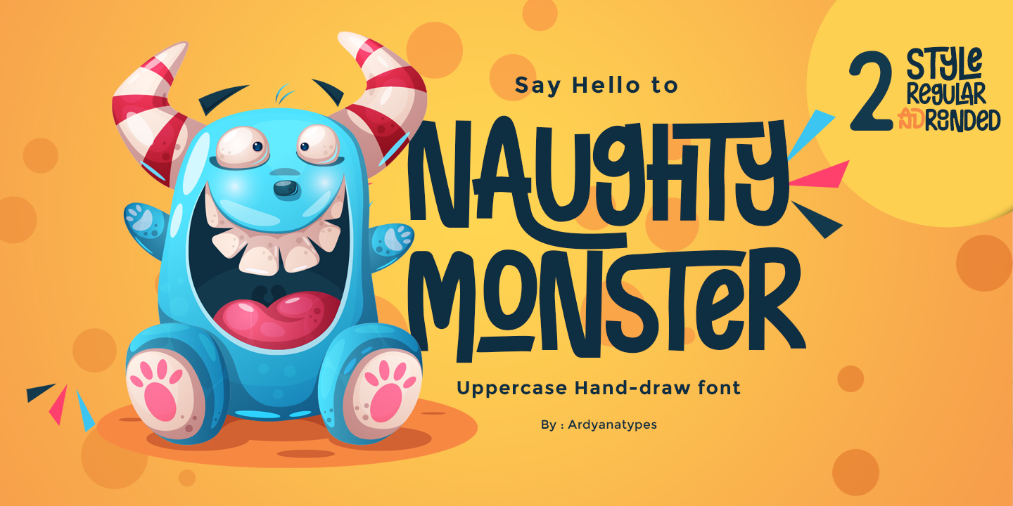 Naughty Monster Font